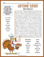 Leftover Turkey Word Search thumbnail