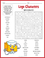 Lego Characters Word Search thumbnail