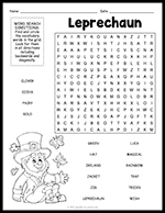 Leprechaun Word Search thumbnail