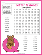 Letter Q Words Word Search thumbnail