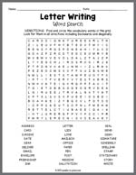 Letter Writing Word Search Thumbnail
