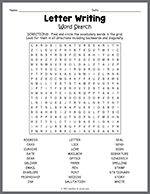 Letter Writing Word Search thumbnail