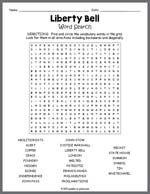 Liberty Bell Word Search Thumbnail