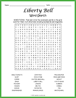 Liberty Bell Word Search thumbnail