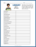 Library Word Scramble thumbnail
