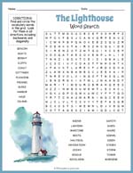 Lighthouse Word Search Thumbnail