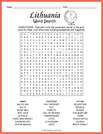 Lithuania Word Search thumbnail