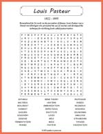 Louis Pasteur Word Search Thumbnail