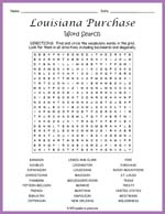 Louisiana Purchase Word Search Thumbnail