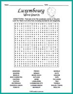 Luxembourg Word Search Thumbnail
