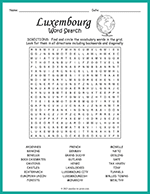 Luxembourg Word Search thumbnail