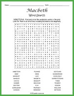 Macbeth Word Search thumbnail