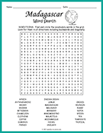 Madagascar Word Search thumbnail