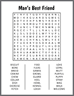 Man's Best Friend Word Search thumbnail
