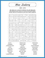 Mao Zedong Word Search Thumbnail