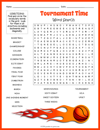 March Madness Word Search