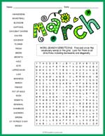 March Word Search Thumbnail
