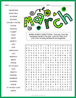 March Word Search thumbnail