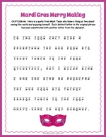 Mardi Gras Cryptogram thumbnail