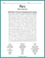 Mars Word Search Thumbnail