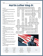 Martin Luther King Junior Crossword thumbnail