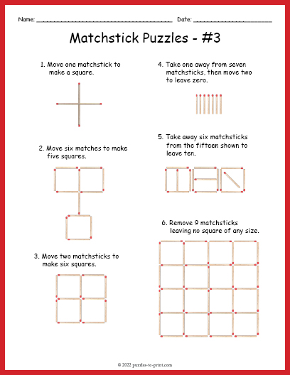 Matchstick Puzzles