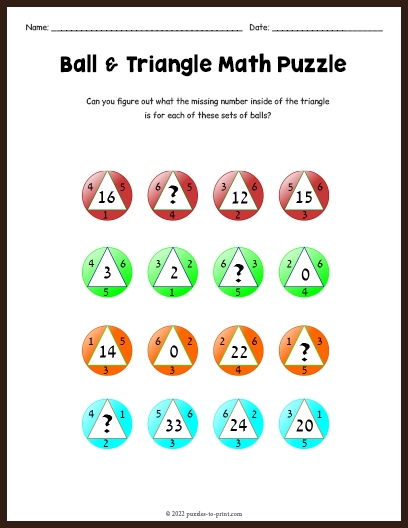 Engaging Math Puzzles for Class 1 Students