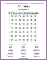 Matilda Word Search Thumbnail