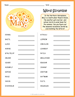 May Word Scramble thumbnail