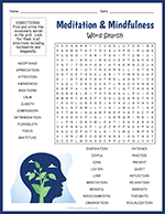 Meditation and Mindfulness Word Search thumbnail