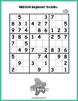 Medium Beginner Sudoku thumbnail