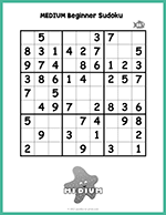 Medium Beginner Sudoku thumbnail