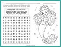 Mermaid Word Search Thumbnail