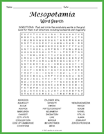 Mesopotamia Word Search thumbnail