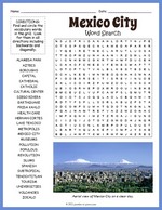 Mexico City Word Search thumbnail