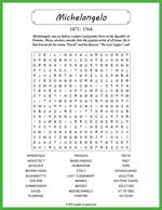 Michelangelo Word Search Thumbnail