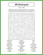 Michelangelo Word Search thumbnail