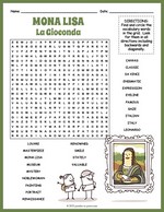 Mona Lisa Word Search Thumbnail