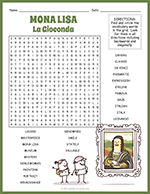 Mona Lisa Word Search thumbnail