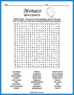 Monaco Word Search Thumbnail