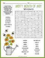Month of May Word Search thumbnail