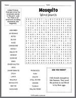 Mosquito Word Search Thumbnail