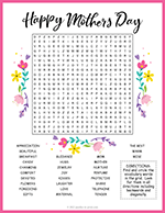 Mothers Day Word Search thumbnail