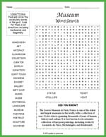 Museum Word Search Thumbnail