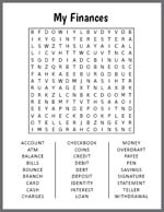 My Finances Word Search thumbnail