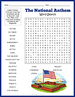 National Anthem Word Search thumbnail