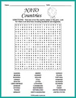 NATO Countries Word Search Thumbnail
