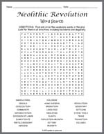 Neolithic Revolution Word Search Thumbnail