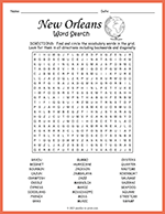 New Orleans Word Search thumbnail
