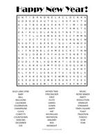 New Years Day Word Search thumbnail
